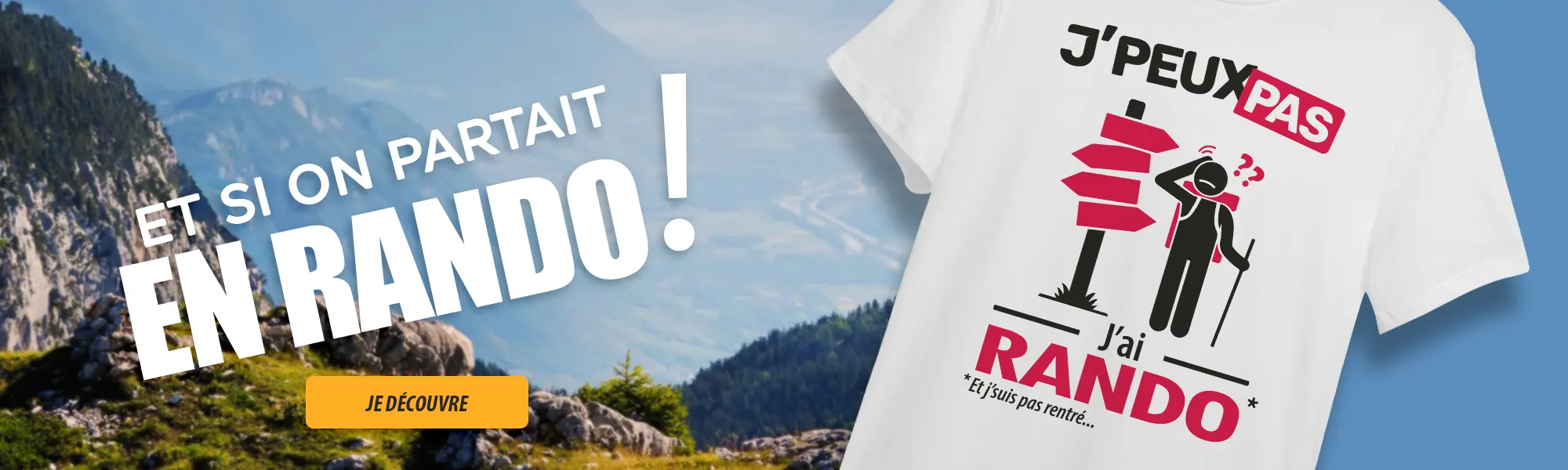 Le t-shirt personnalisé au top pour les randos et marcheurs