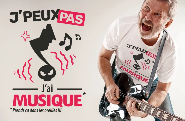 J'ai musique et tu vas en prendrre plein les oreilles avec ce tshirt