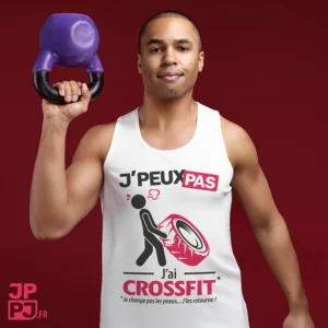 T-shirt hommes et femmes je peux pas j'ai CrossFit pour ton entrainement